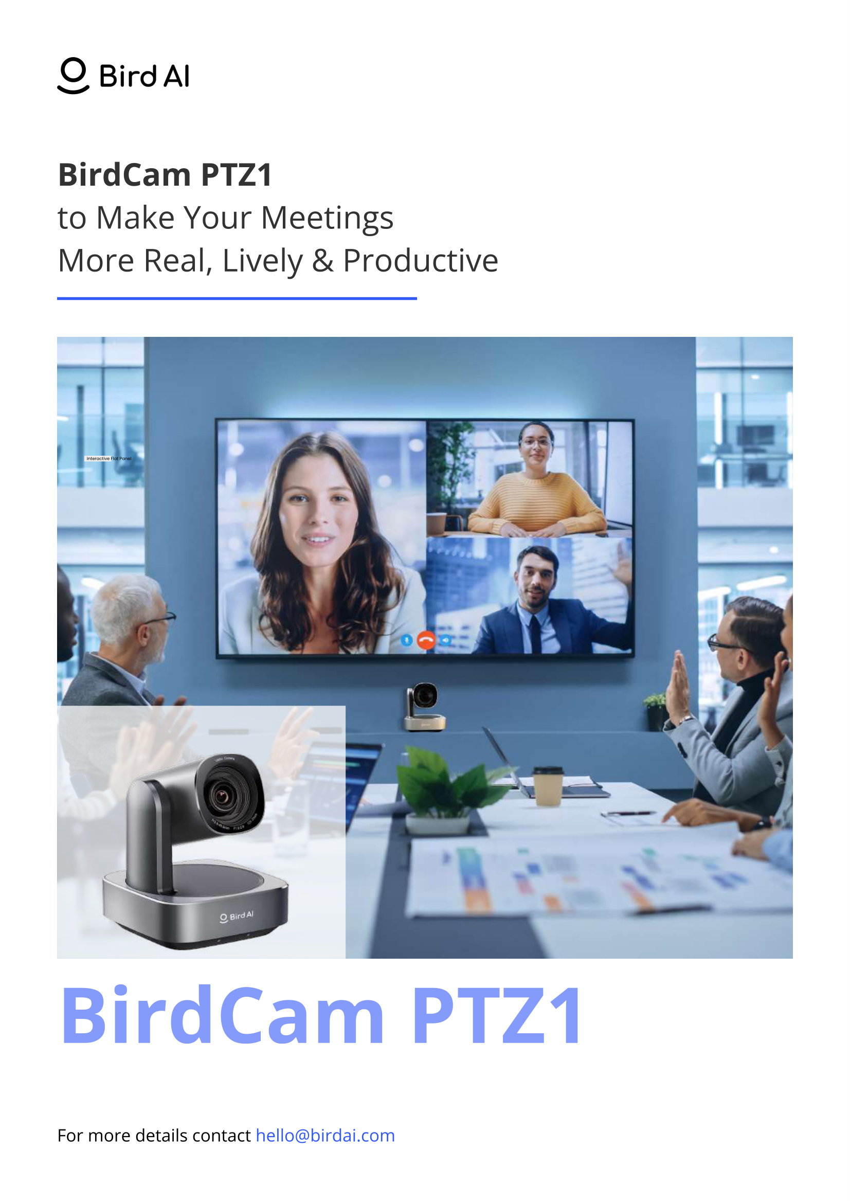 BirdCam PTZ1 4K UHD Professional Conference PTZ Camera