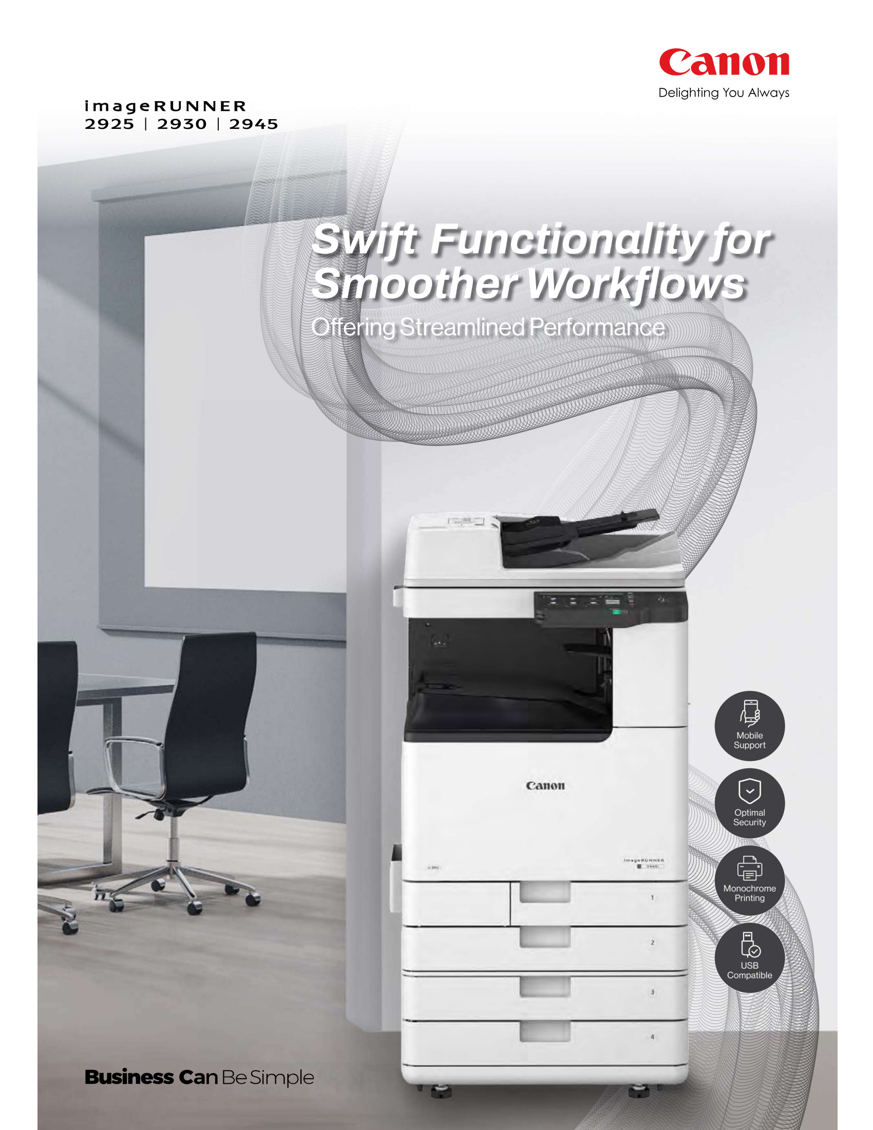 Canon imageRUNNER 2925 / 2930 / 2945 A3 Multifunction Printer Series